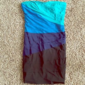 Strapless cocktail dress